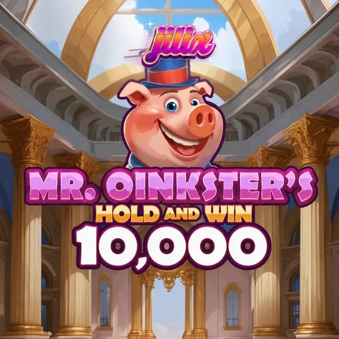 Mr. Oinkster’s Hold & Win 10,000 slot machine interface