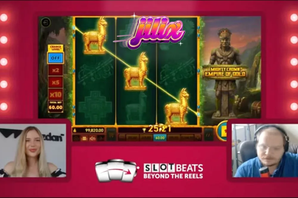 Isang visual na representasyon ng Mighty Crown: Empire of Gold slot na nagpapakita ng klasikong tatlong-reel na disenyo.